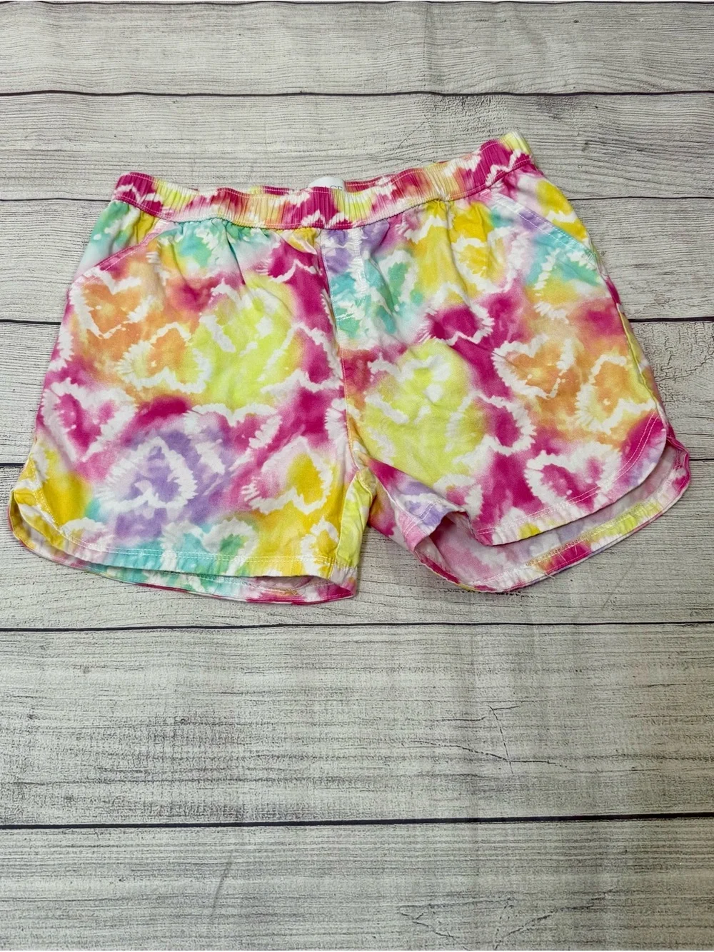 The Children’s Place Girls Size 16 Tie Dye Cotton Pull-On Shorts casual summer